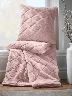 Catherine Lansfield*Catherine Lansfield Teddy behaaglijke en zachte geruite bedloper van fleece