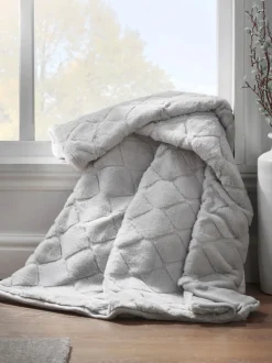 Catherine Lansfield*Catherine Lansfield Teddy behaaglijke en zachte geruite bedloper van fleece