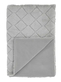 Catherine Lansfield*Catherine Lansfield Teddy behaaglijke en zachte geruite bedloper van fleece