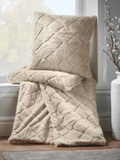 Catherine Lansfield*Catherine Lansfield Teddy behaaglijke en zachte geruite bedloper van fleece