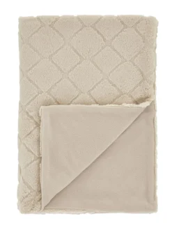 Catherine Lansfield*Catherine Lansfield Teddy behaaglijke en zachte geruite bedloper van fleece