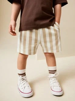 Shorts|Shorts|Next - Jersey short (3 mnd-7 jr) Cement/Ecru Stripe