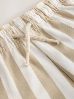 Shorts|Shorts|Next - Jersey short (3 mnd-7 jr) Cement/Ecru Stripe