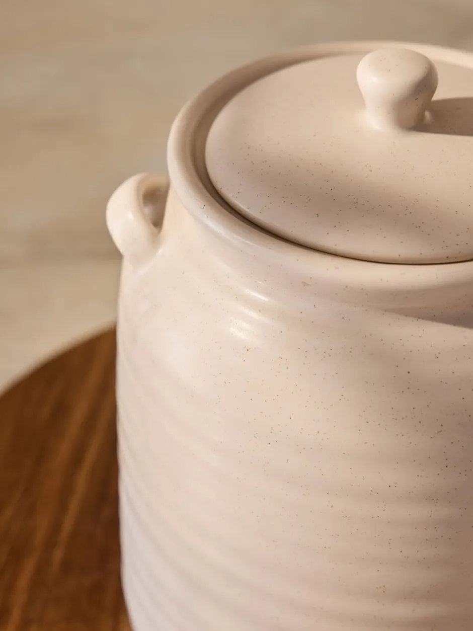 Keukenopslag*Next Ceramic Ribbed Biscuit Jar