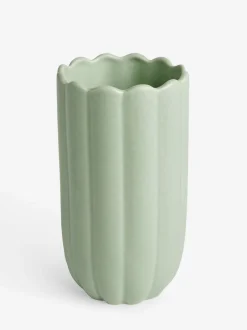 Vazen|Next Ceramic Scallop Detail Small Vase