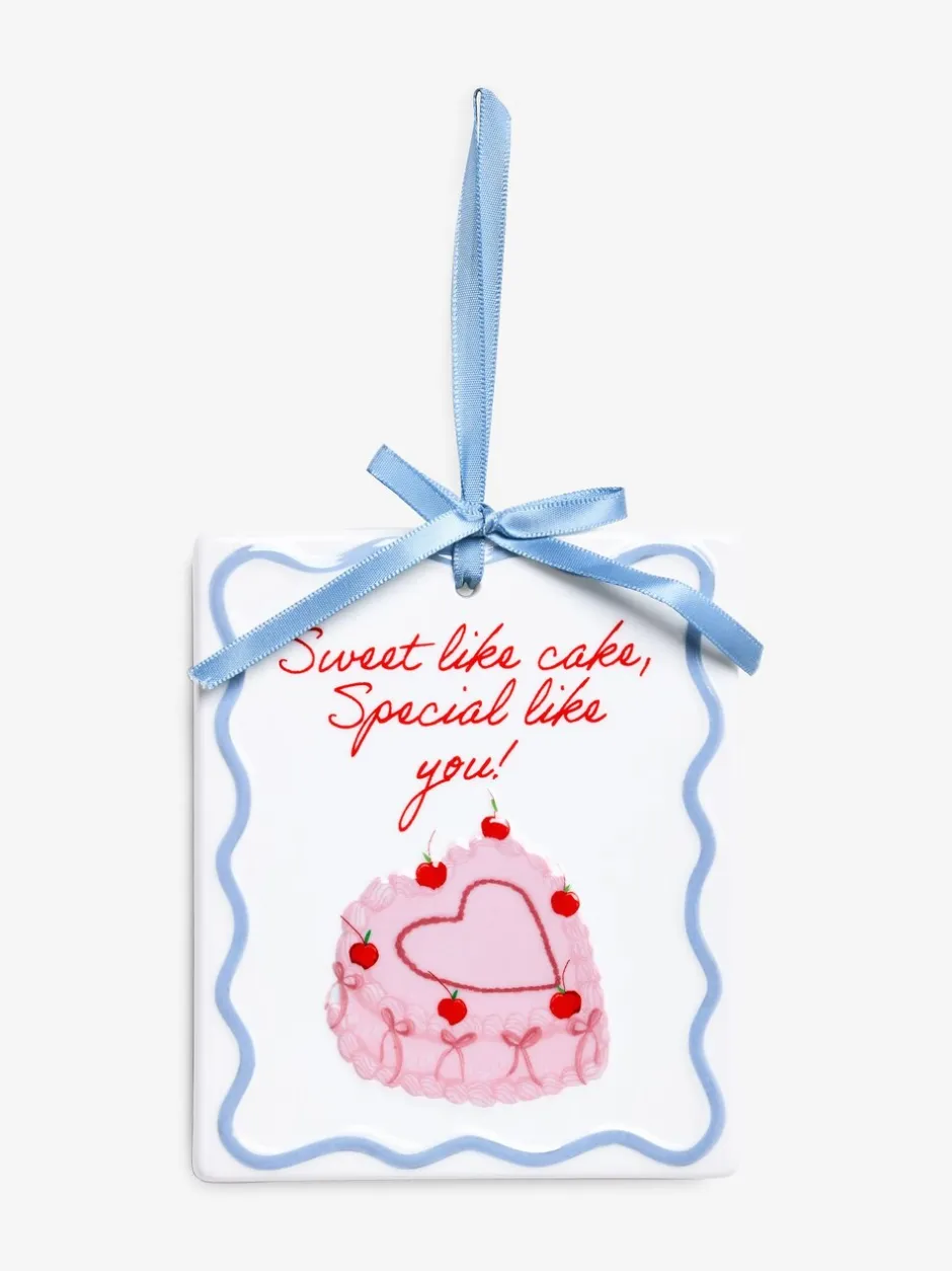 Decoraties*Next Ceramic Sweet Like Cake Hanging Decoration