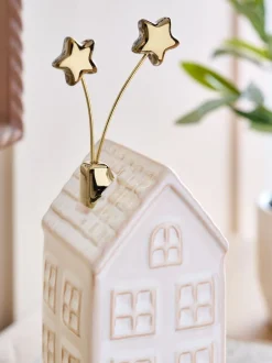 Decoraties|Next Ceramic Winter House Ornament