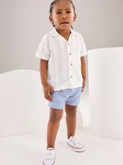 Shorts|Shorts*Next Chambray blauw - Chinoshort (3 mnd-7 jr)