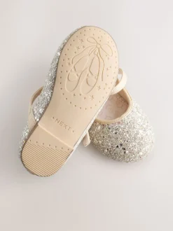 Gelegenheidskleding|Next Champagne-goud - Mary Jane gelegenheidsschoenen voor bloemenmeisjes