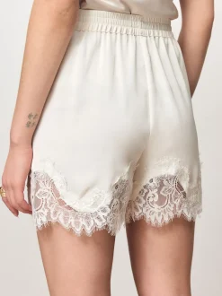 Shorts*Next - Satin Shorts With Lace Trim Champagne-goud