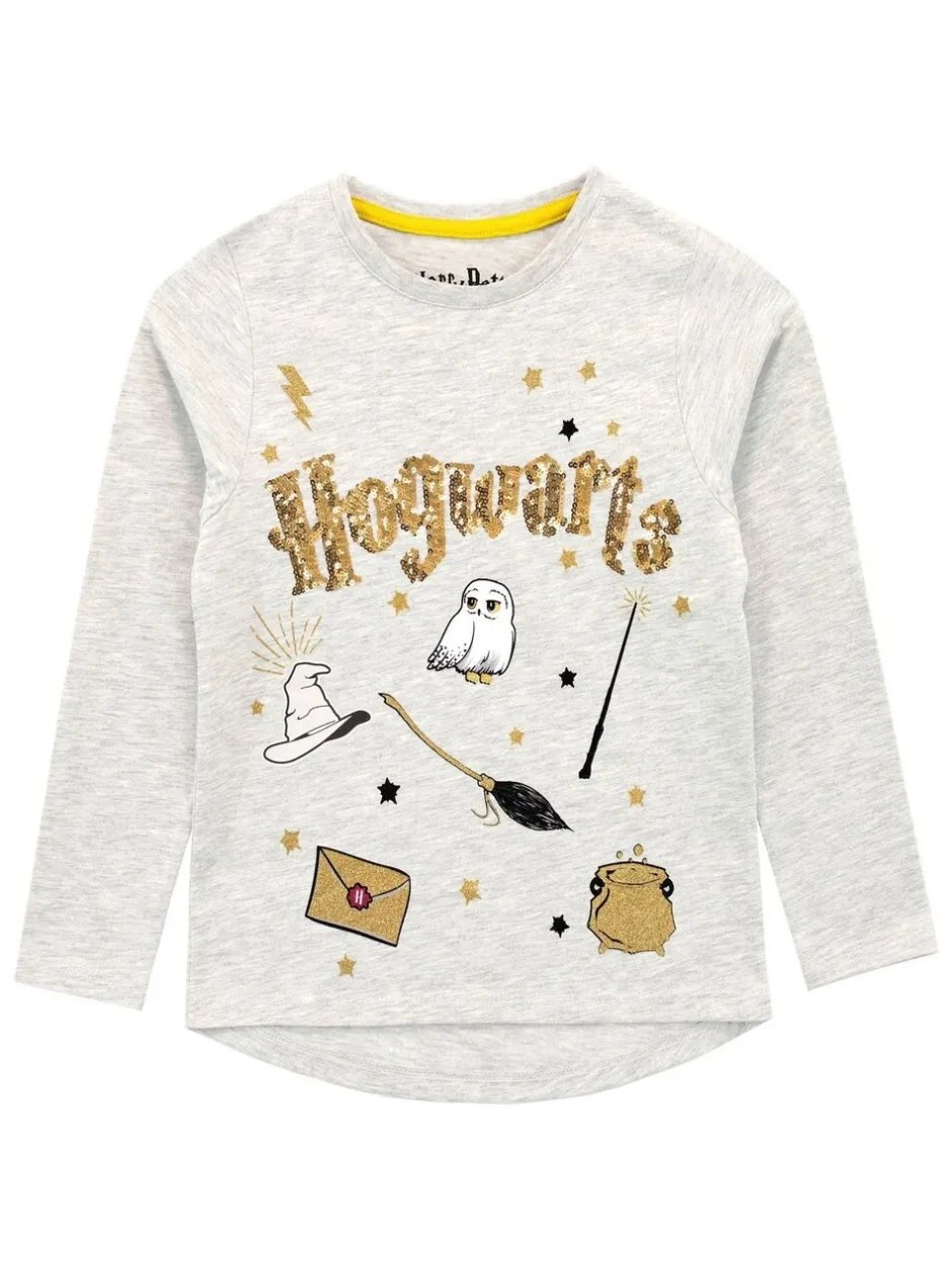T-Shirts|Character - Grijs Harry Potter T-shirt met lange mouwen