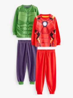 Pyjama's|Nachtkleding En Pyjama's|Character Avengers Iron Man and Hulk Pyjamas 2 Pack