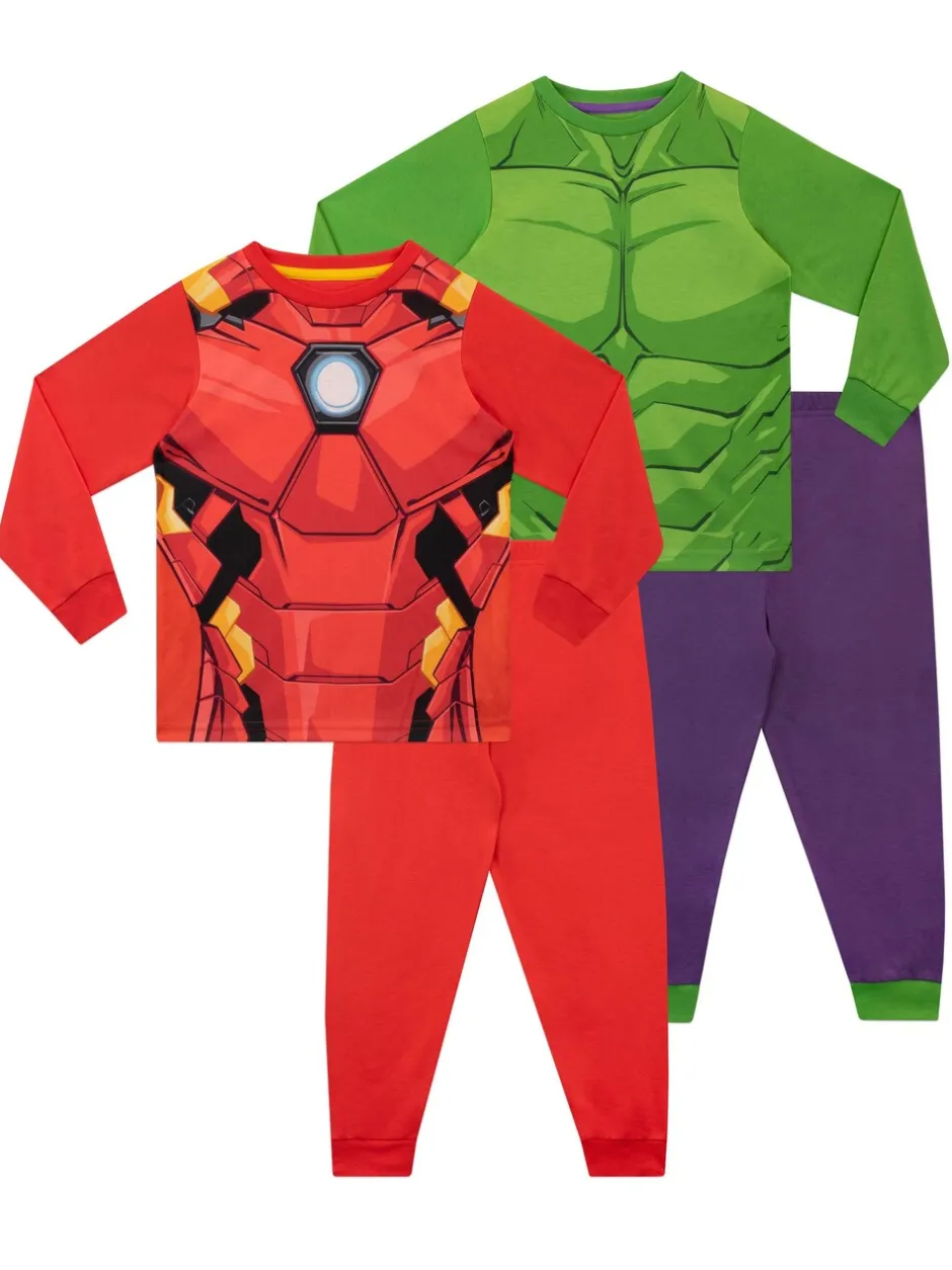 Pyjama's|Nachtkleding En Pyjama's|Character Avengers Iron Man and Hulk Pyjamas 2 Pack