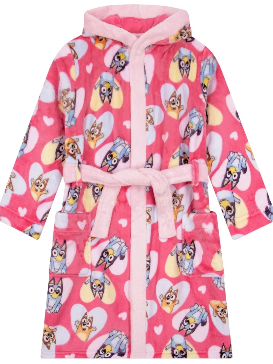 Kamerjassen|Character Bluey And Bingo Hearts Dressing Gown