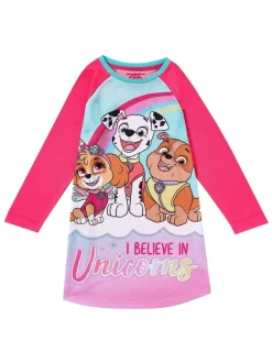 Nachtponnen*Character Paw Patrol I Believe In Eenhoornnachthemd