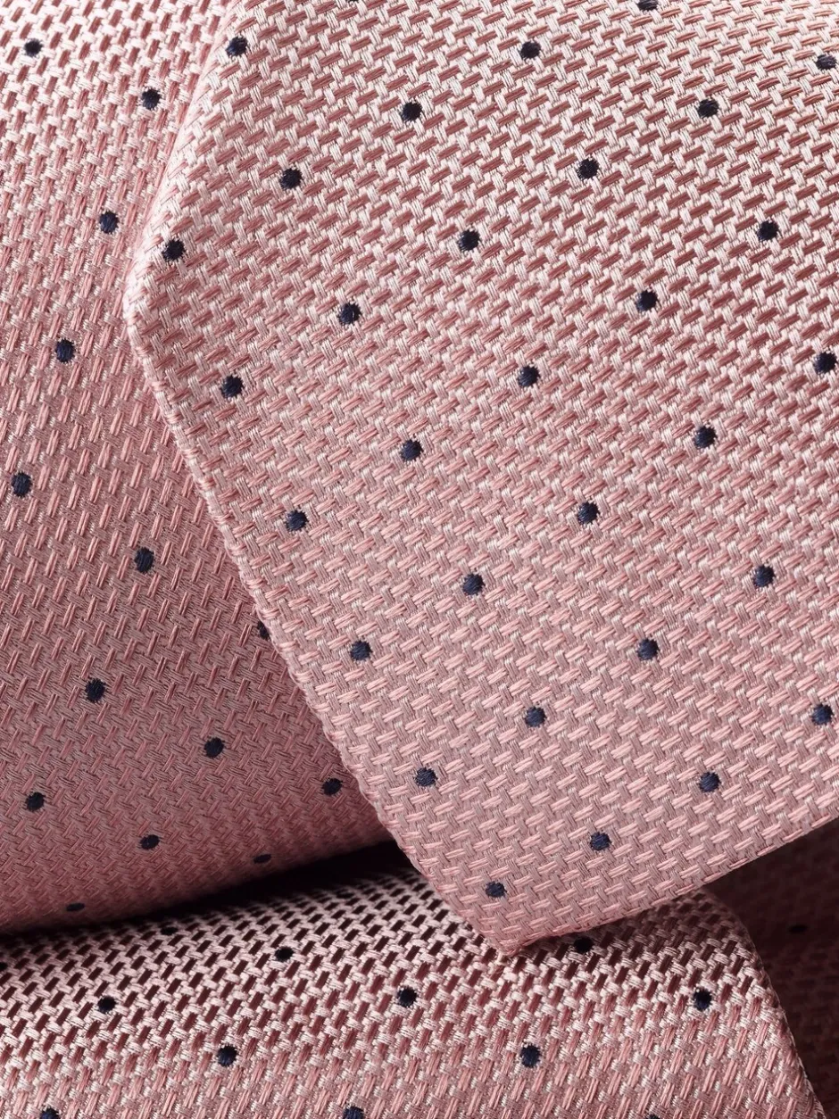 Stropdassen En Pochets*Charles Tyrwhitt - Vlekbestendige zijden stropdas met stippen