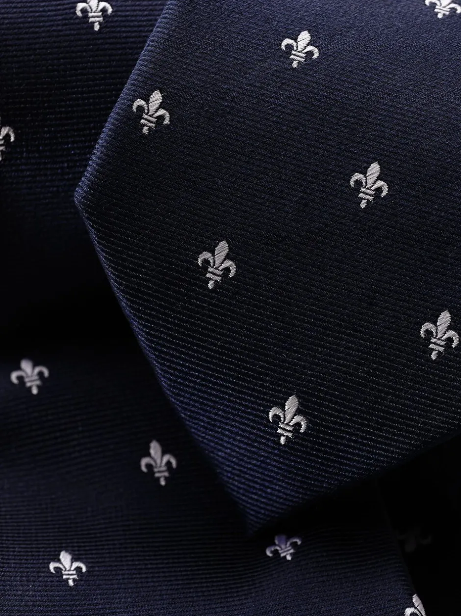 Stropdassen En Pochets*Charles Tyrwhitt French Fleur De Lys Silk Tie