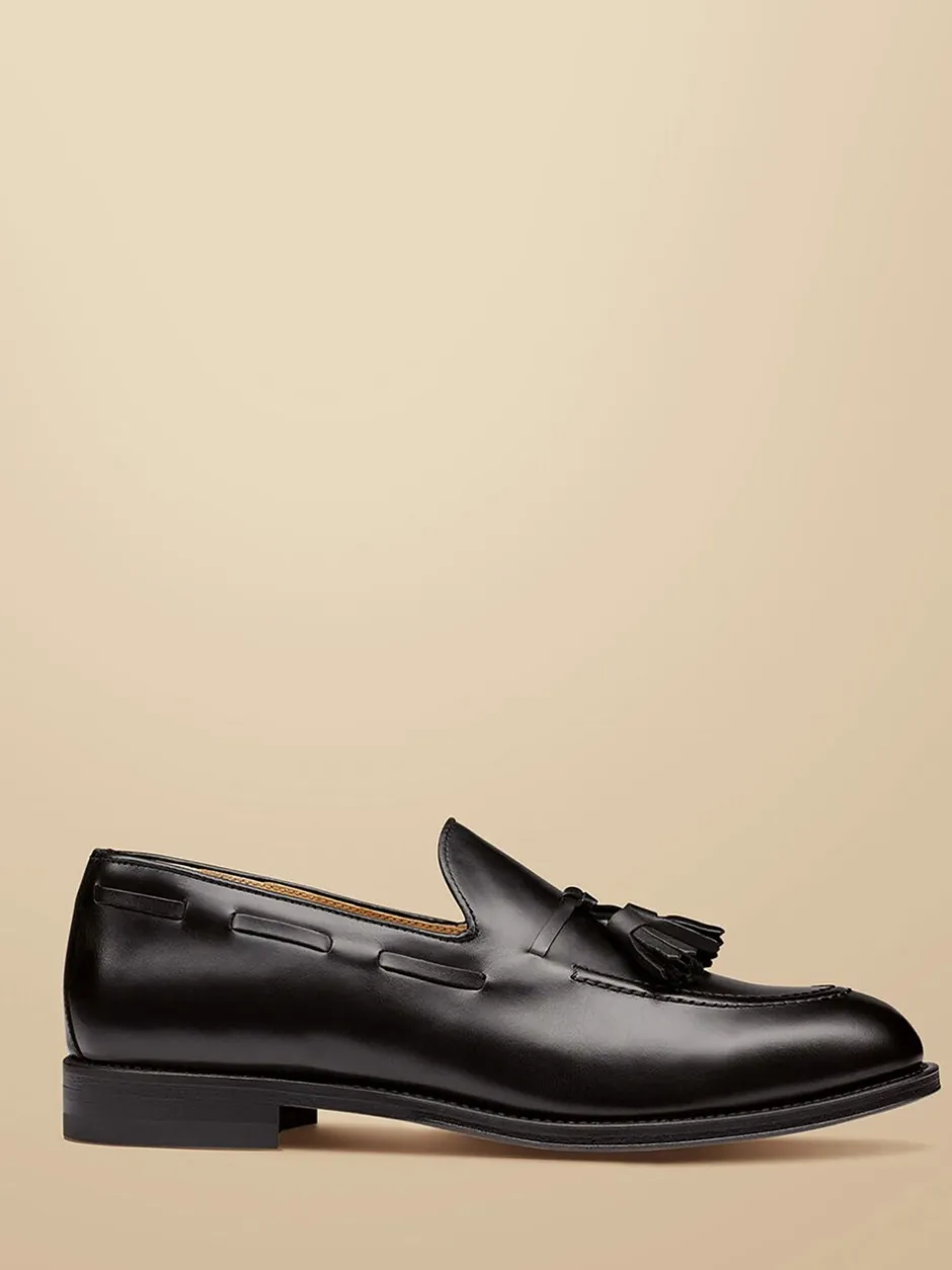 Formele Schoenen*Charles Tyrwhitt loafers van leer met kwastjes