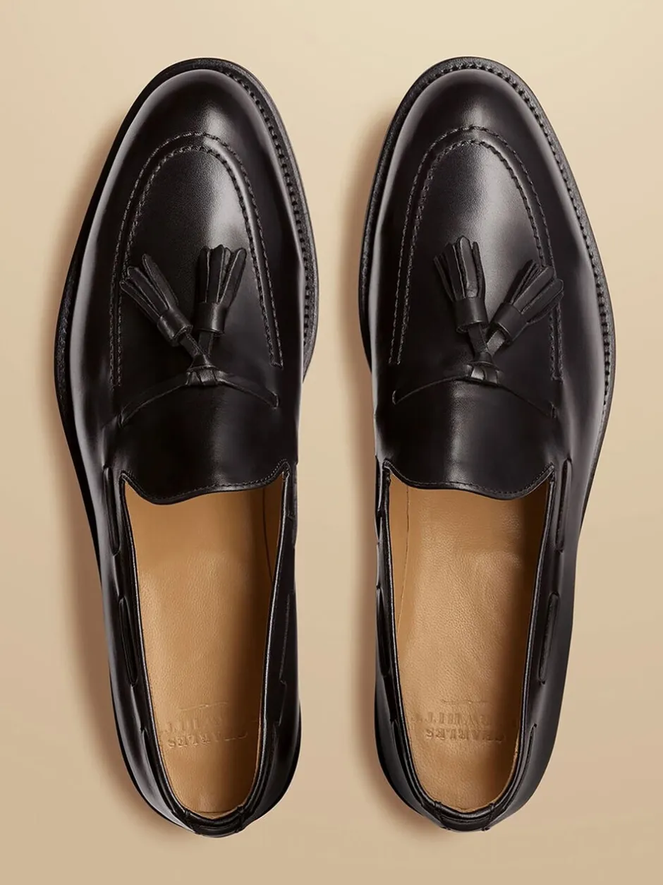 Formele Schoenen*Charles Tyrwhitt loafers van leer met kwastjes