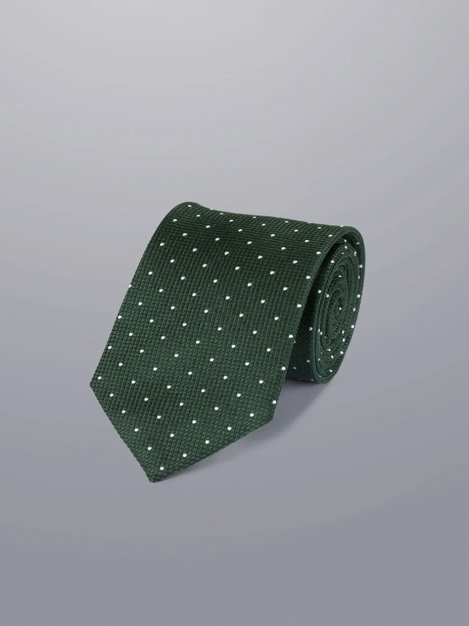 Stropdassen En Pochets*Charles Tyrwhitt vlekbestendige zijden stropdas