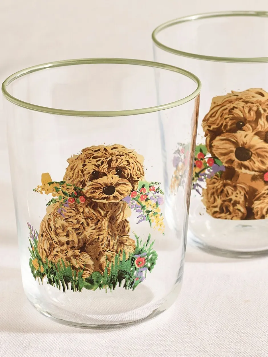 Glas|Tafelgerei|Next Charlie the Cockapoo Tumbler-glazen set van 4