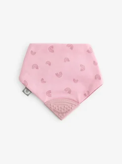 Slabbetjes|Cheeky Chompers tandjes dribbelen luipaardprint regenbogen en sterren bruine slabbetjes 3 Pack