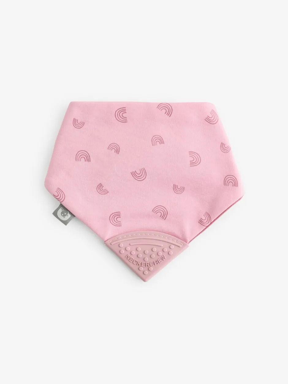Slabbetjes|Cheeky Chompers tandjes dribbelen luipaardprint regenbogen en sterren bruine slabbetjes 3 Pack