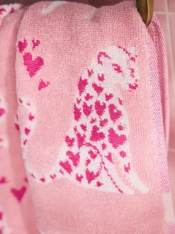 Handdoeken En Badmatten|Next Cheetah Valentines 100% Cotton Towel