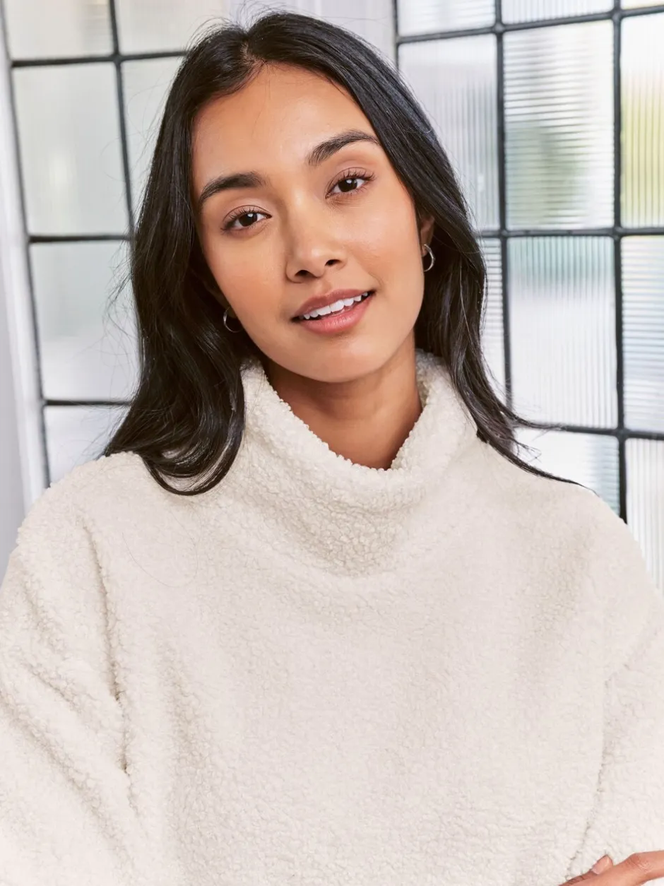 Hoody's En Sweatshirts|Chelsea Peers Borg Fleece High Neck Sweatshirt