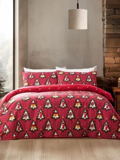 Merkbeddengoed*Chelsea Peers Cotton Christmas Tree Stripe Bedding Set