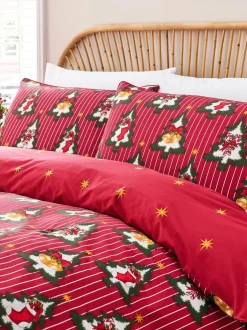 Merkbeddengoed*Chelsea Peers Cotton Christmas Tree Stripe Bedding Set