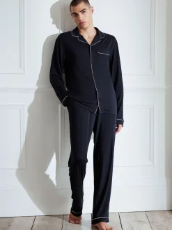 Pyjama's|Chelsea Peers TENCEL™ Modal Long Button Up Pyjama Set