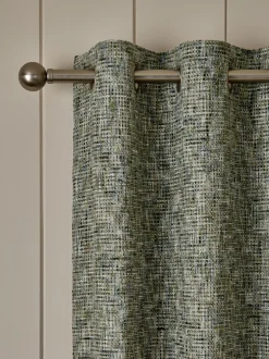 Gordijnen|Gordijnen*Next Chenille ringgordijnen met structuur Groen