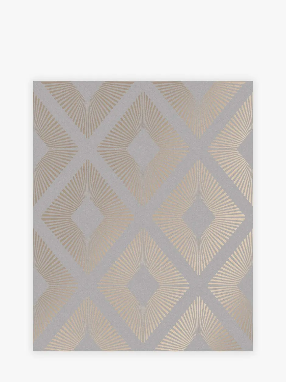 Behang*Next Chique geometrisch ruitbehang 10M Grijs