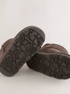 Boots*Next Chocolade Bruin Waterafstotend - Suède instaplaarzen