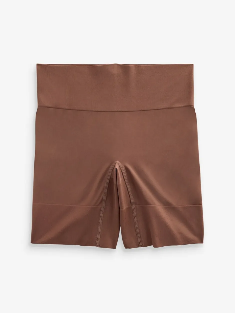 Shapewear|Next - Verpakking van 2 naadloze irritatiewerende shorts Chocolade nude