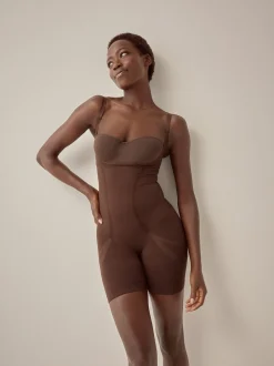 Shapewear|Next - Wear Your Own Bra - Body met sterke buikcorrectie Chocolade nude