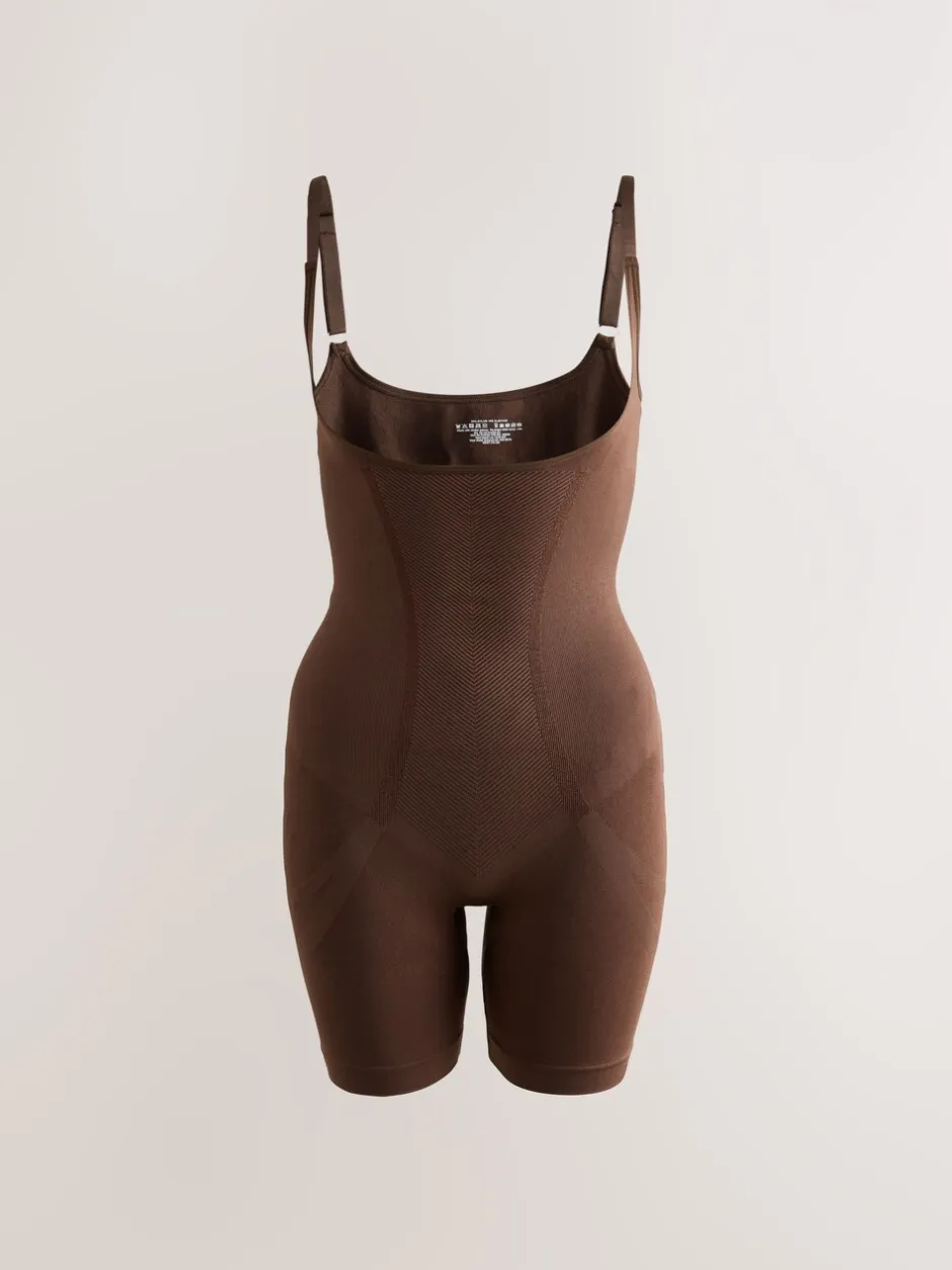 Shapewear|Next - Wear Your Own Bra - Body met sterke buikcorrectie Chocolade nude