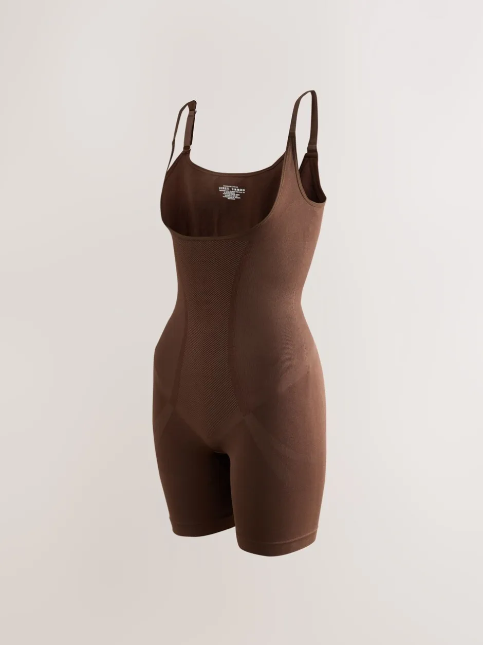 Shapewear|Next - Wear Your Own Bra - Body met sterke buikcorrectie Chocolade nude