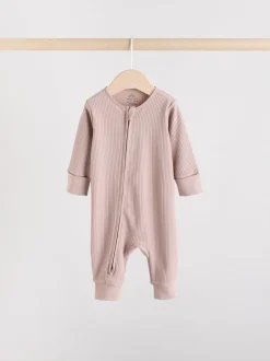 Multipacks|Babypakjes En Babypyjama's|Next Chocoladebruin - 3 Pack Baby slaappakken (0mnd-3jr)