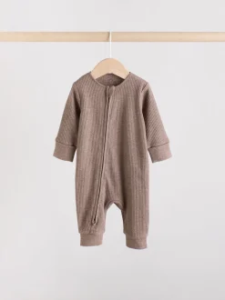 Multipacks|Babypakjes En Babypyjama's|Next Chocoladebruin - 3 Pack Baby slaappakken (0mnd-3jr)