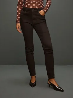Jeans|Next - Authentieke relaxed skinny jeans Chocoladebruin
