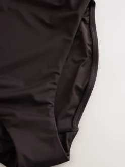 Badkleding|Next Chocoladebruin - Buikcorrigerend DD+ badpak met beugels en ronde hals