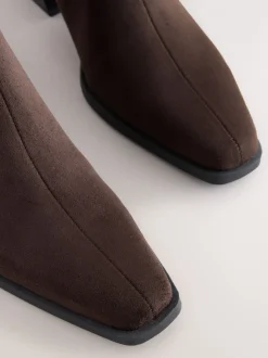 Ruimvallend En Extraruimvallend*Next - Chelsea-stijl western cowboy Boots Chocoladebruin