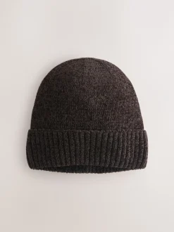Mutsen, Sjaals En Handschoenen*Next - Chenille Beanie Hat Chocoladebruin