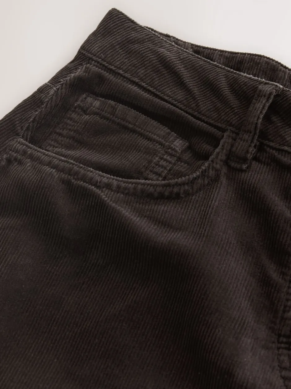 Broeken*Next - Corduroy broek met wijde pijpen Chocoladebruin