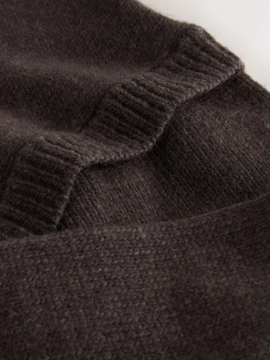 Gebreide Kleding|Next - Dubbellaagse trui van katoen/wolblend Chocoladebruin