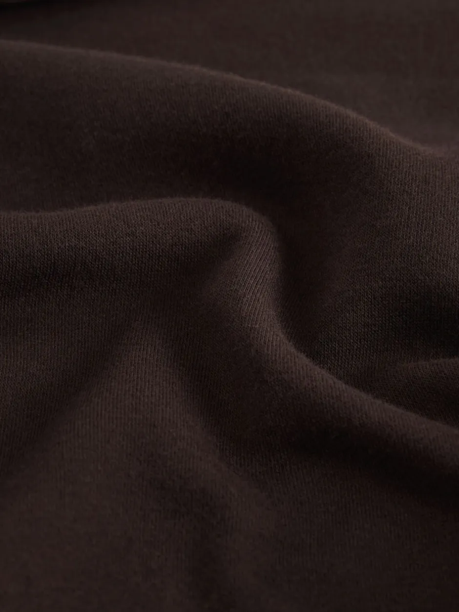 Hoody's En Sweatshirts*Next Chocoladebruin - Essentials sweatshirt met relaxte pasvorm, lange snit en zakken