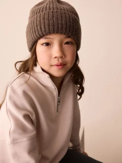 Mutsen, Handschoenen En Sjaals|Next Chocoladebruin - Fluffy beanie-muts (1-16jr)
