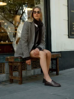 Lage Schoenen|Next - Forever Comfort® Penny loafers met ronde neus Chocoladebruin